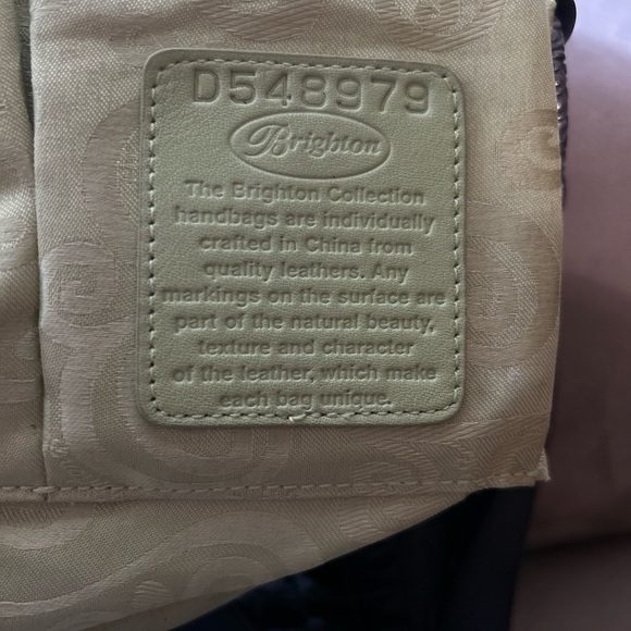 BRIGHTON Vintage - Black Crocodile-Embossed Women's Bag - Picture 11 of 13